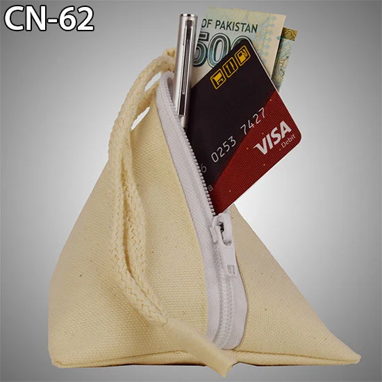 small triangle money storage bags