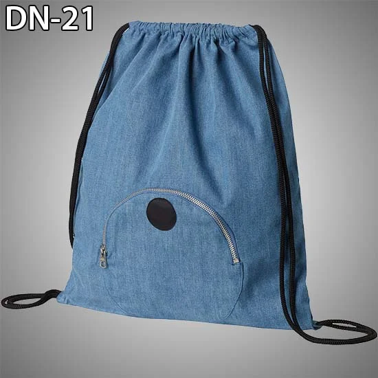 denim jeans drawstring backpack bags