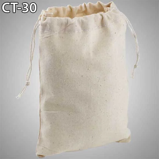Organic Cotton Drawstring Pouch Bags Manufacturer