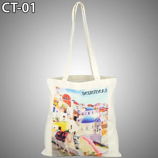 Customized Digital Print Cotton Tote Bags
