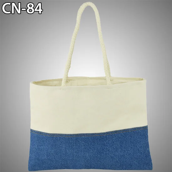 Natural Cotton Canvas Women Shopping Bags