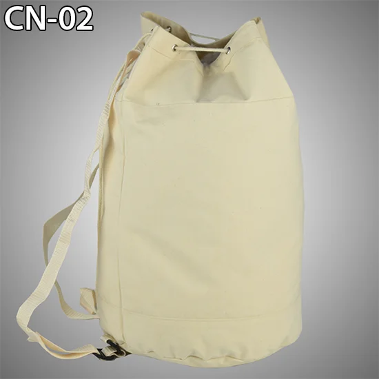 cotton canvas drawstring backpack