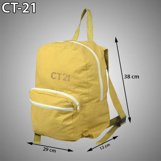 cotton zipper backpacks