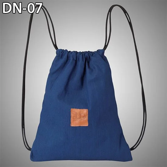 wholesale denim drawstring bags