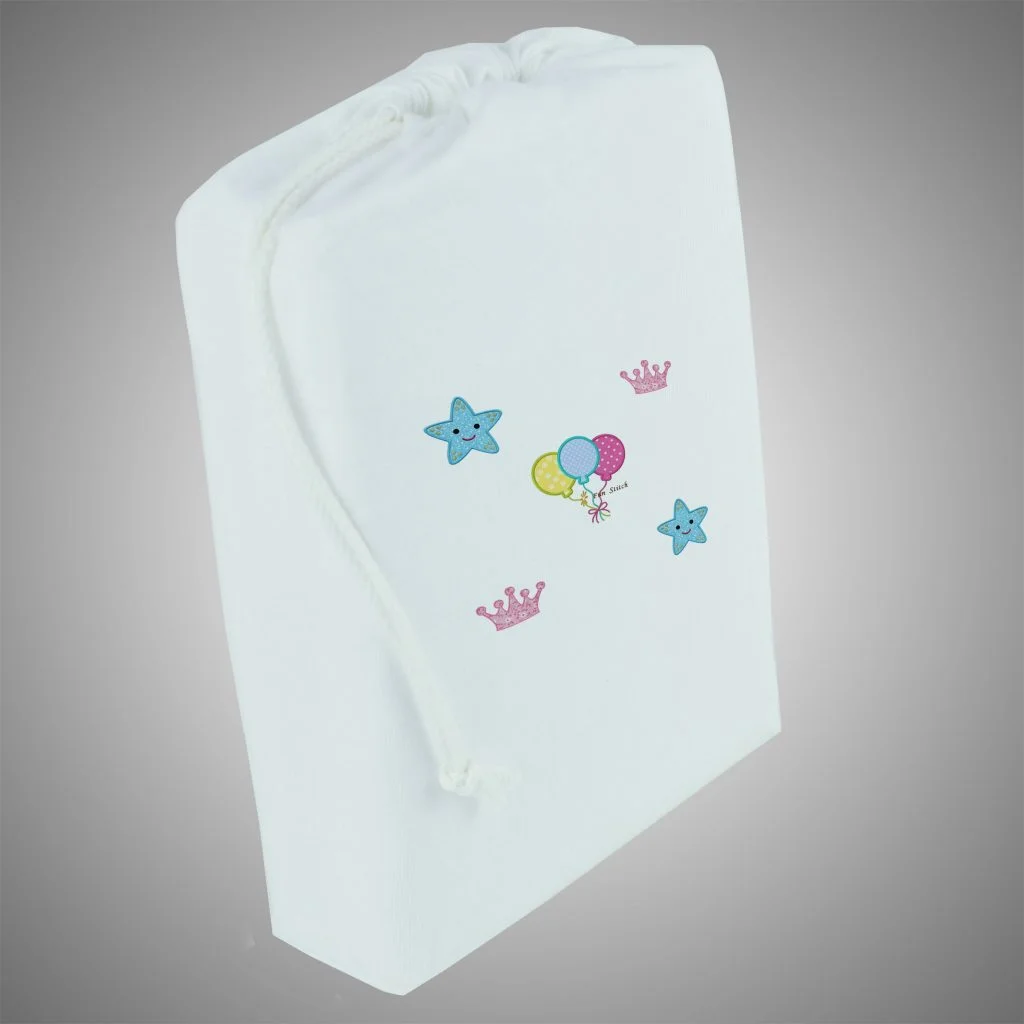 fabric packaging bag of fitted crib bed sheets