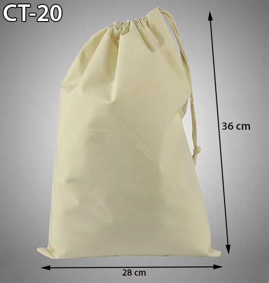 cotton drawstring cosmetics pouch bags supplier