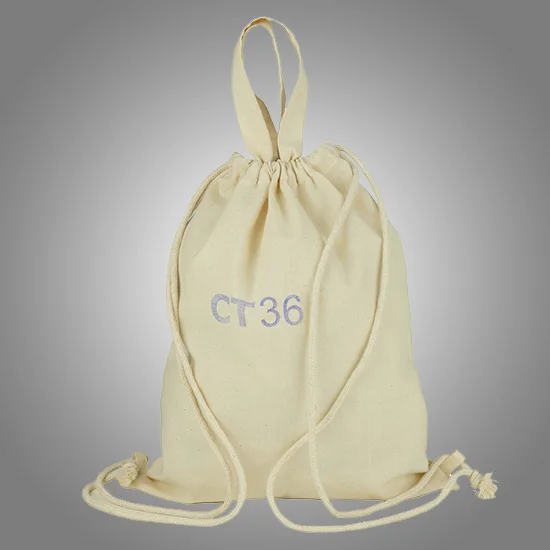 Canvas Cotton Drawstring Backpack Wholesale