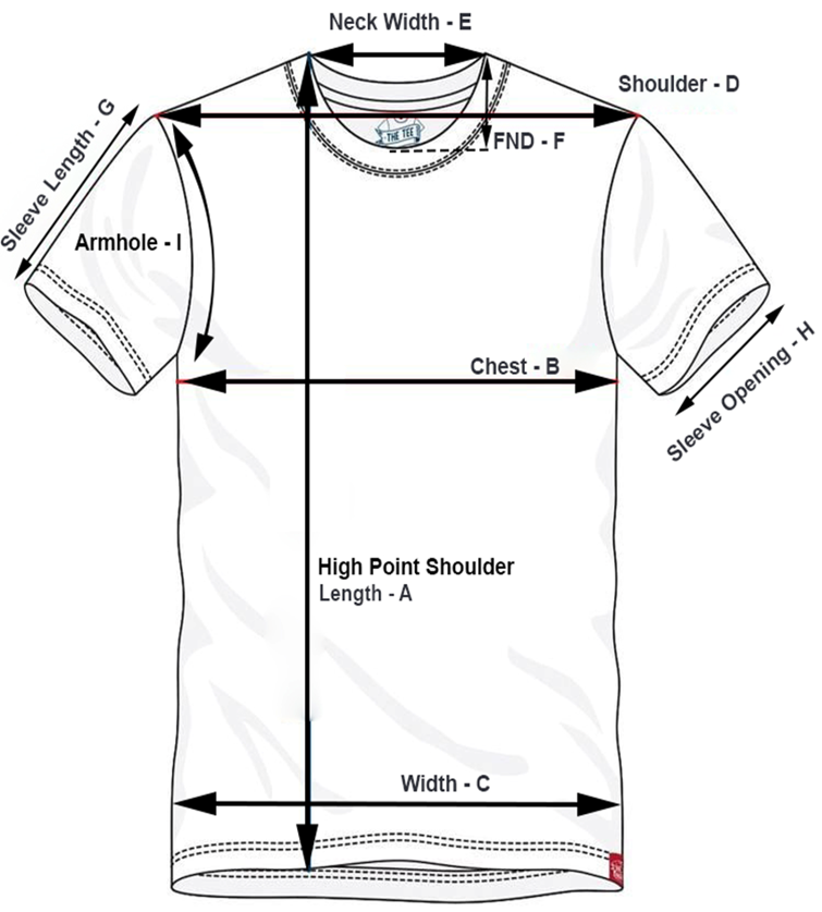 Wholesale T Shirt Manufacturer Size Chart